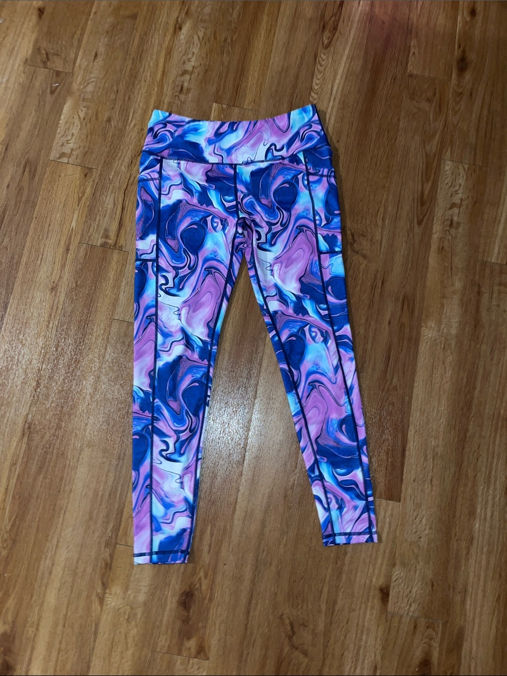 Constantly Varied Gear Pink & Blue Marble Print Leggings